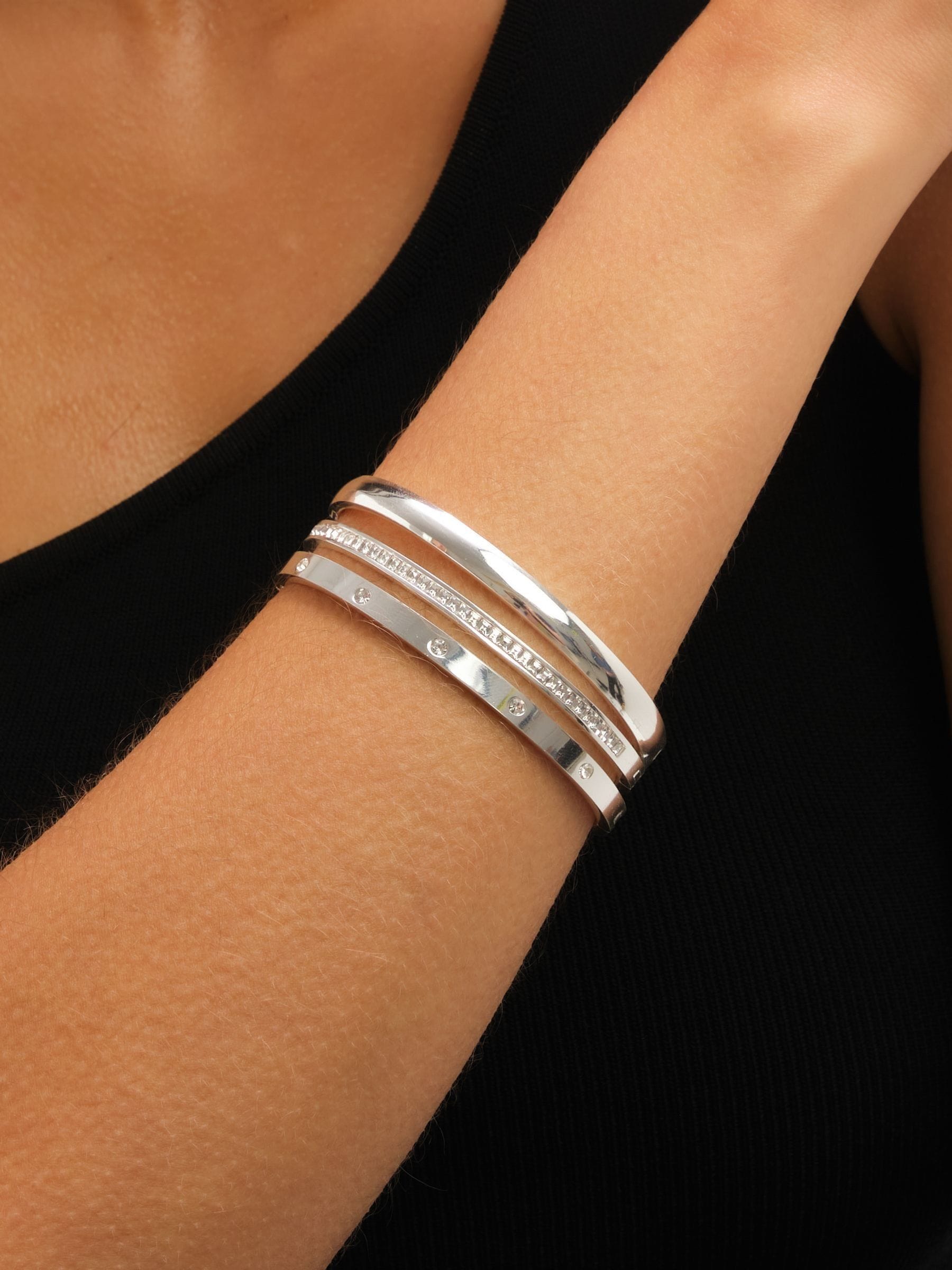 Verzilverd - Jon Richard Waterproof Polished Bangle