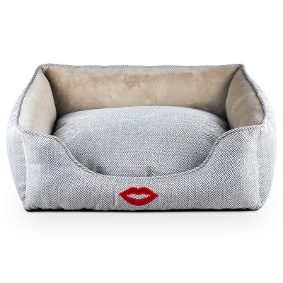 Freezack Hundebett Kiss grau S 55x45x16cm
