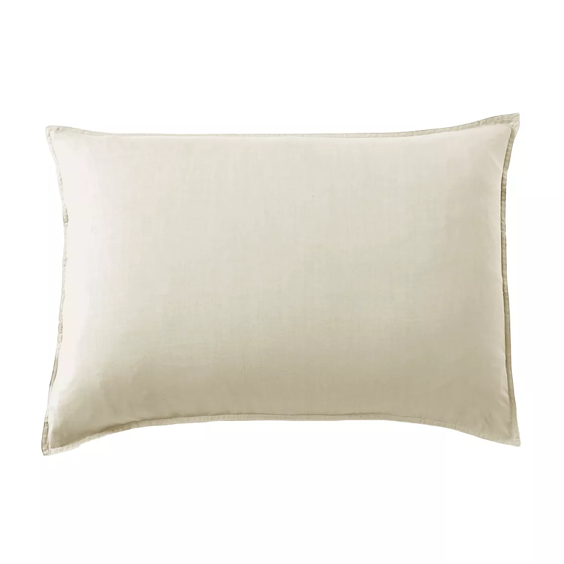 Taie d'oreiller rectangulaire lyocell Tencel™ lavé (50 x 70 cm) Olivia Beige pampa
