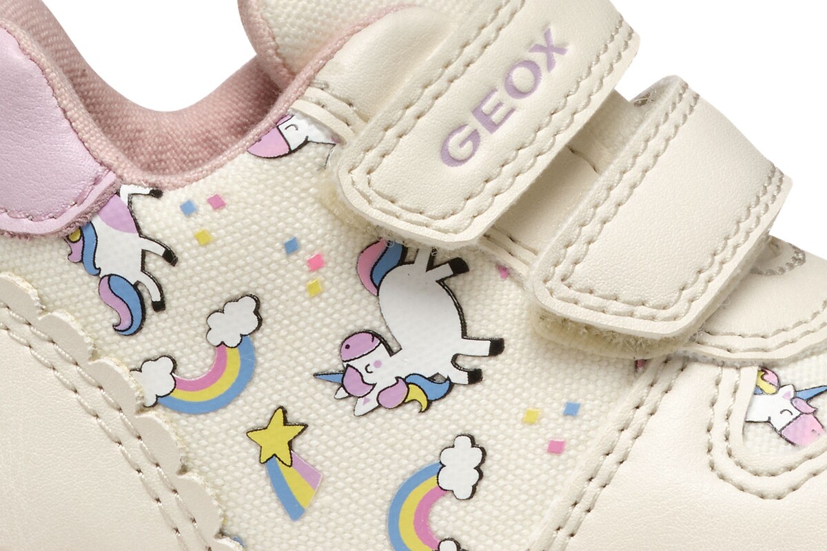 GEOX<br>Tênis respiráveis com velcro, primeiros passos, Zapito