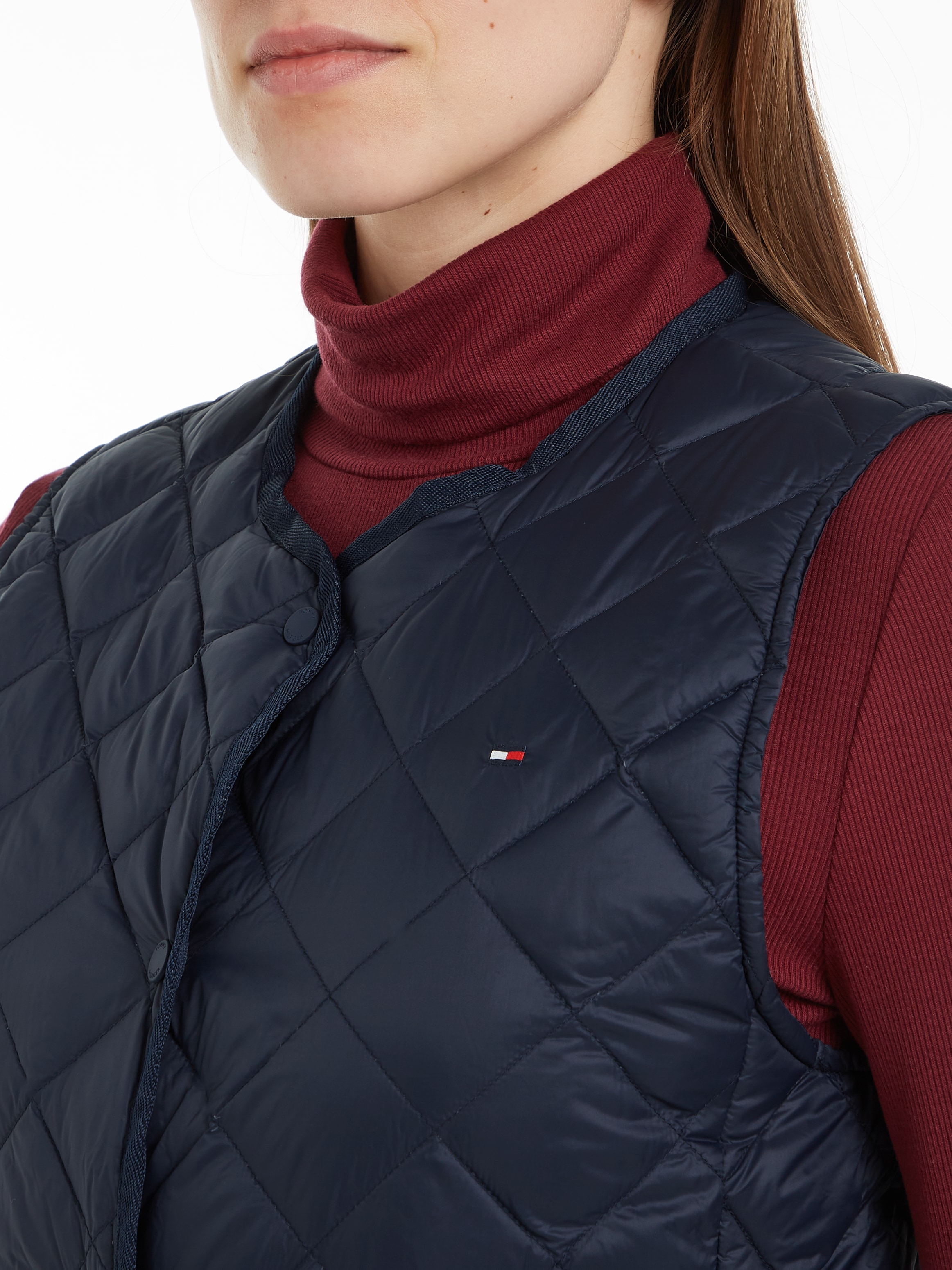 Tommy Hilfiger Steppweste mit Logostickerei