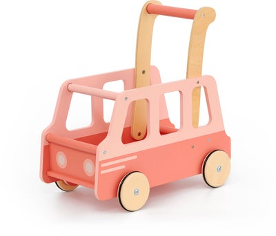 Moover Toys Gåvogn School Bus, Rosa