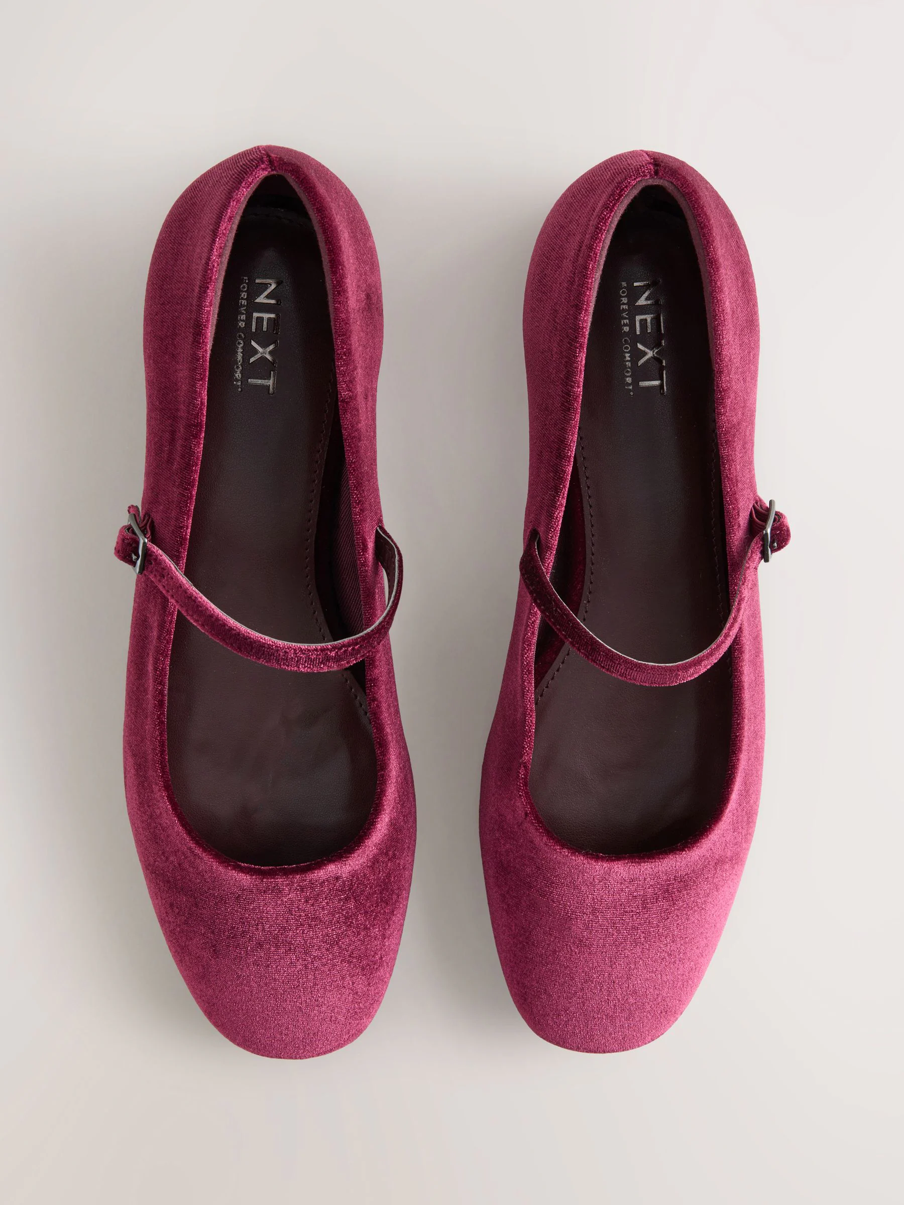 Bordeauxrood - Forever Comfort® Mary Jane-schoenen met vierkante neus