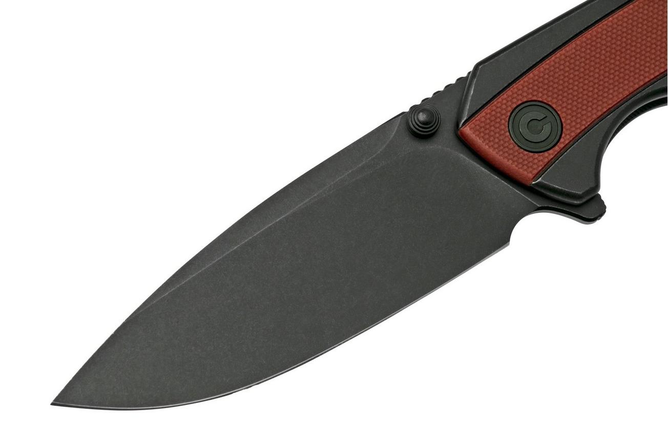 Civivi Teraxe C20036-1 Burgundy G10 Black Steel, zakmes