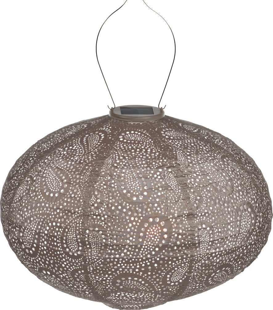 Lumiz solar lampion Paisley taupe D 40 H 27 cm