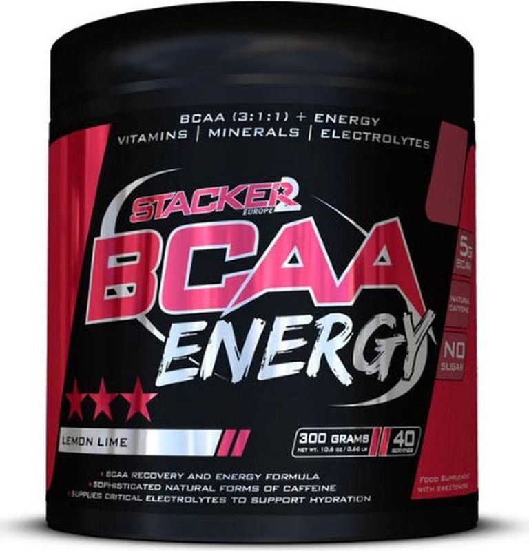 Stacker 2 BCAA Energy - 300 gram - 40 serving - Lemon