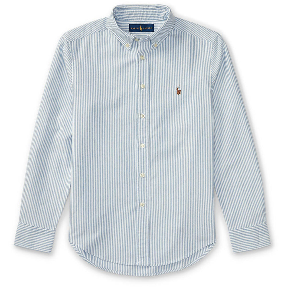 Køb Polo Ralph Lauren Lt Blue Stripe Sport Skjorte