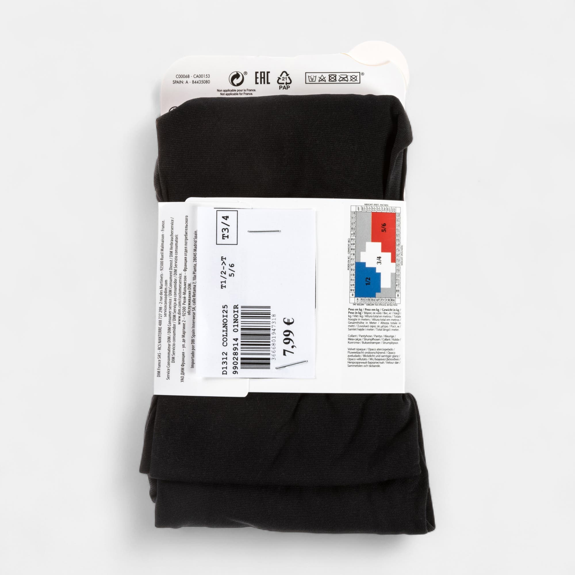Collants/mi-bas Femme noir