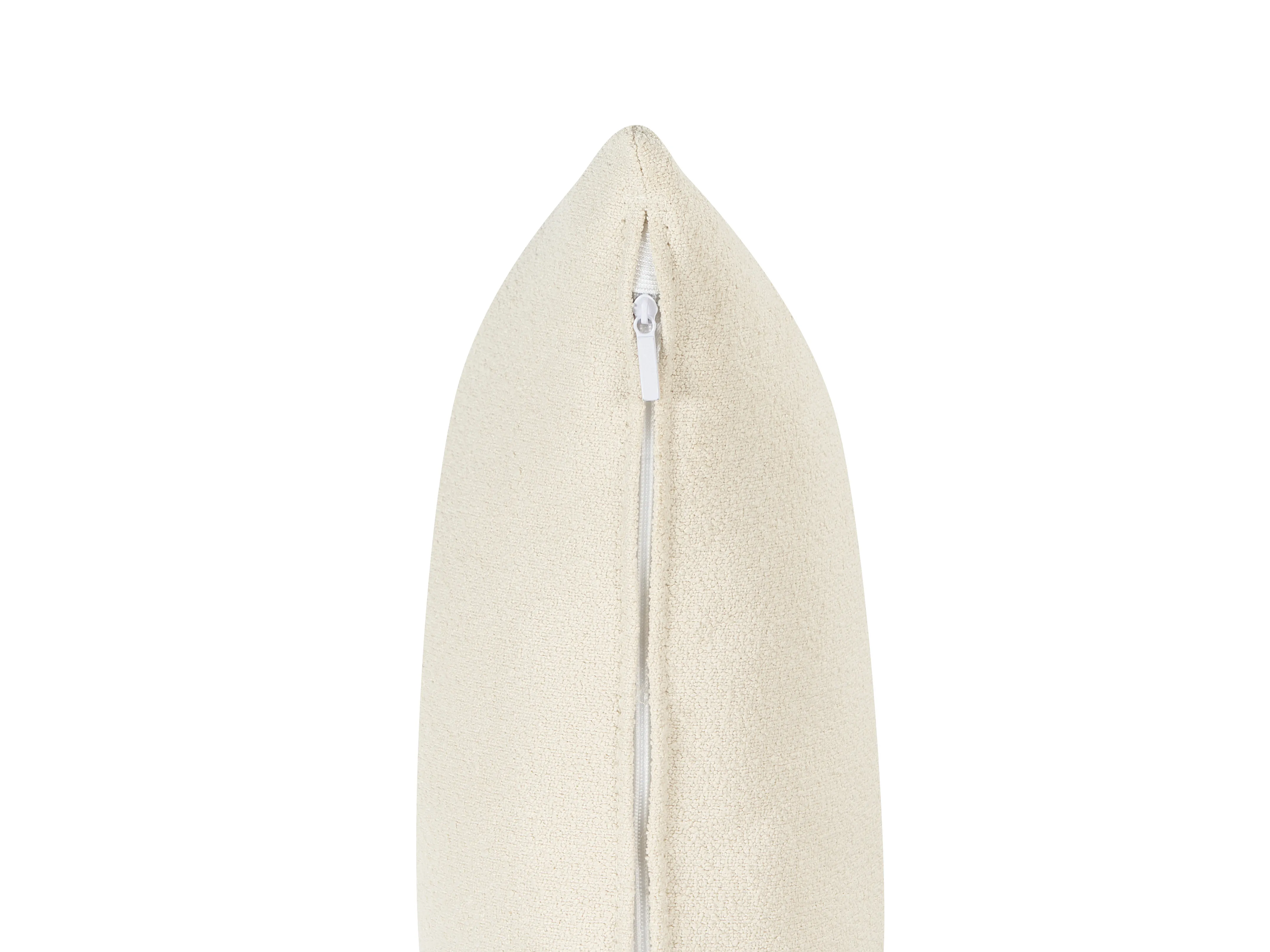 Rechtszijdige chaise longue RIOM Bouclé Gebroken wit