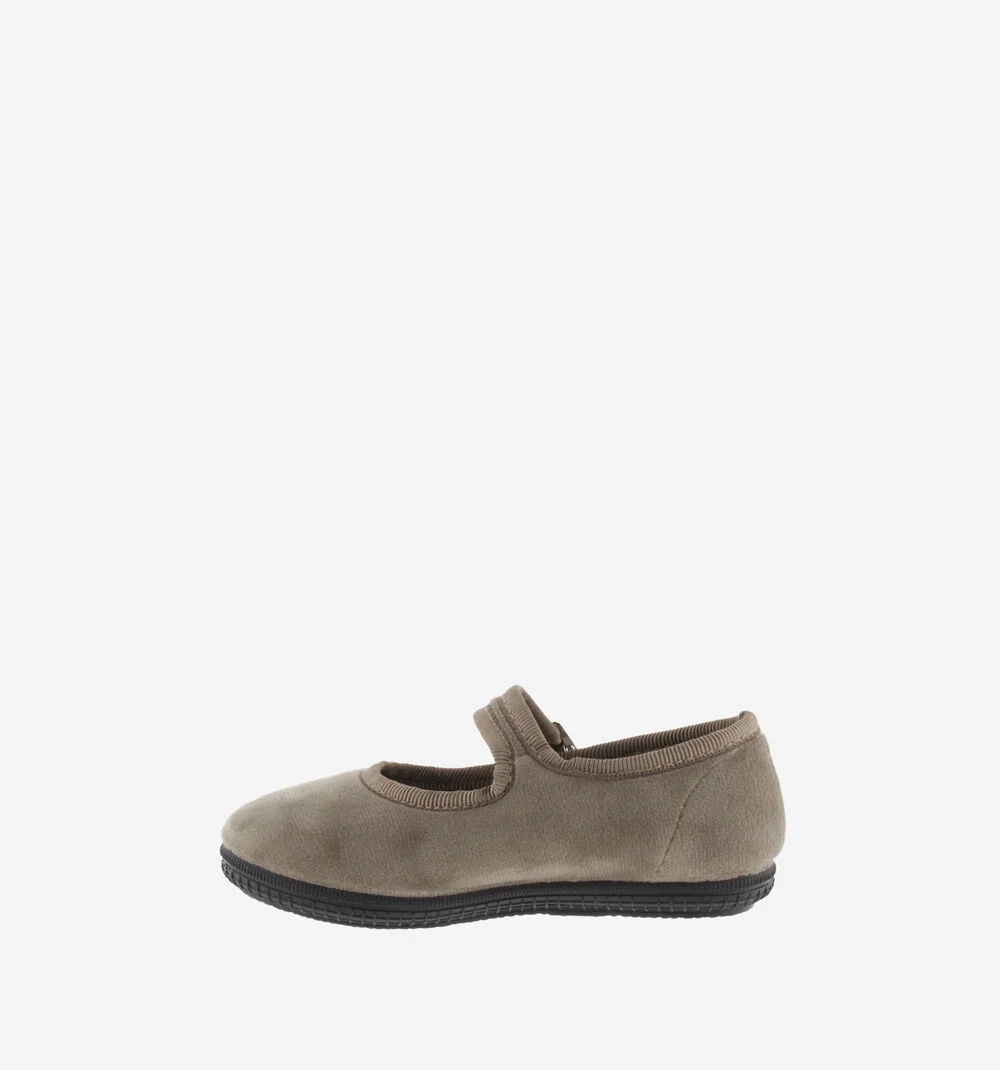 ODA VELVET MARY JANEBEIGE