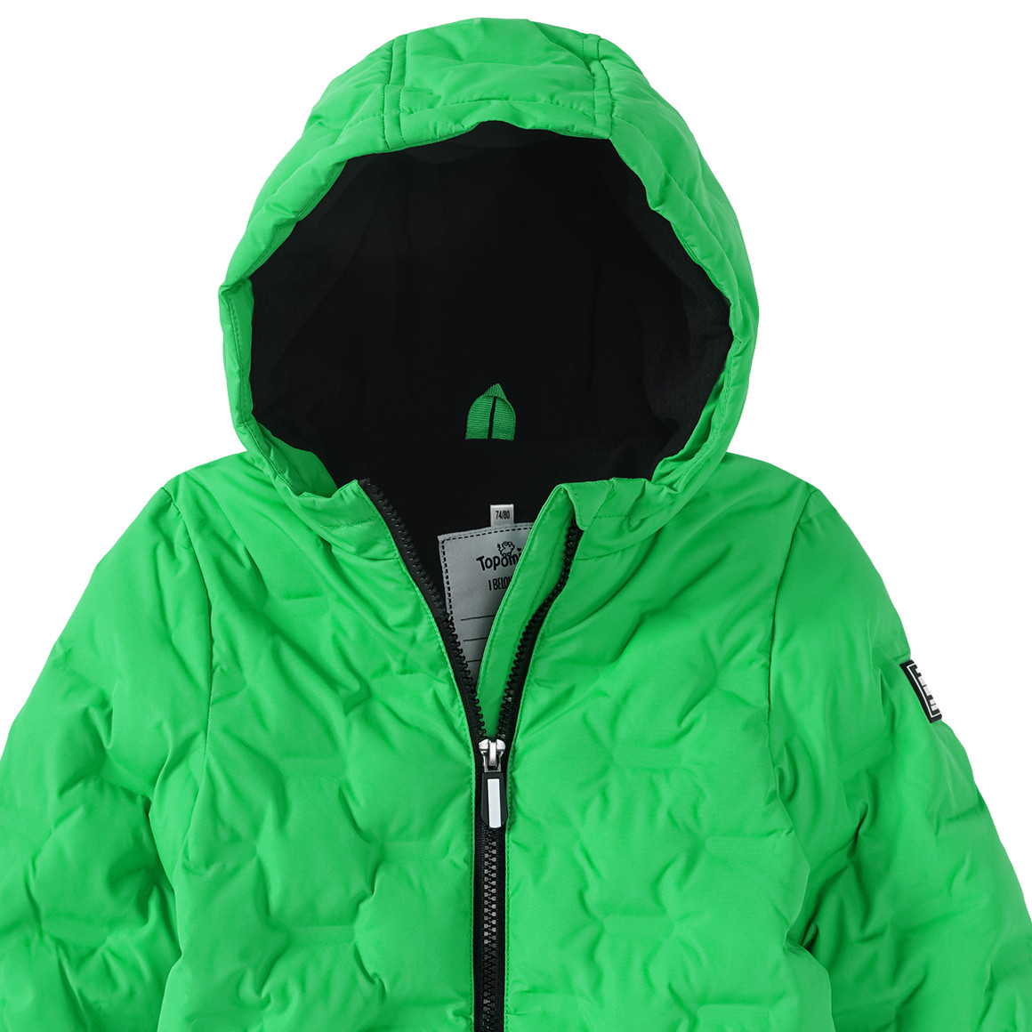 Topomini Baby Schneeoverall in Unifarben grün