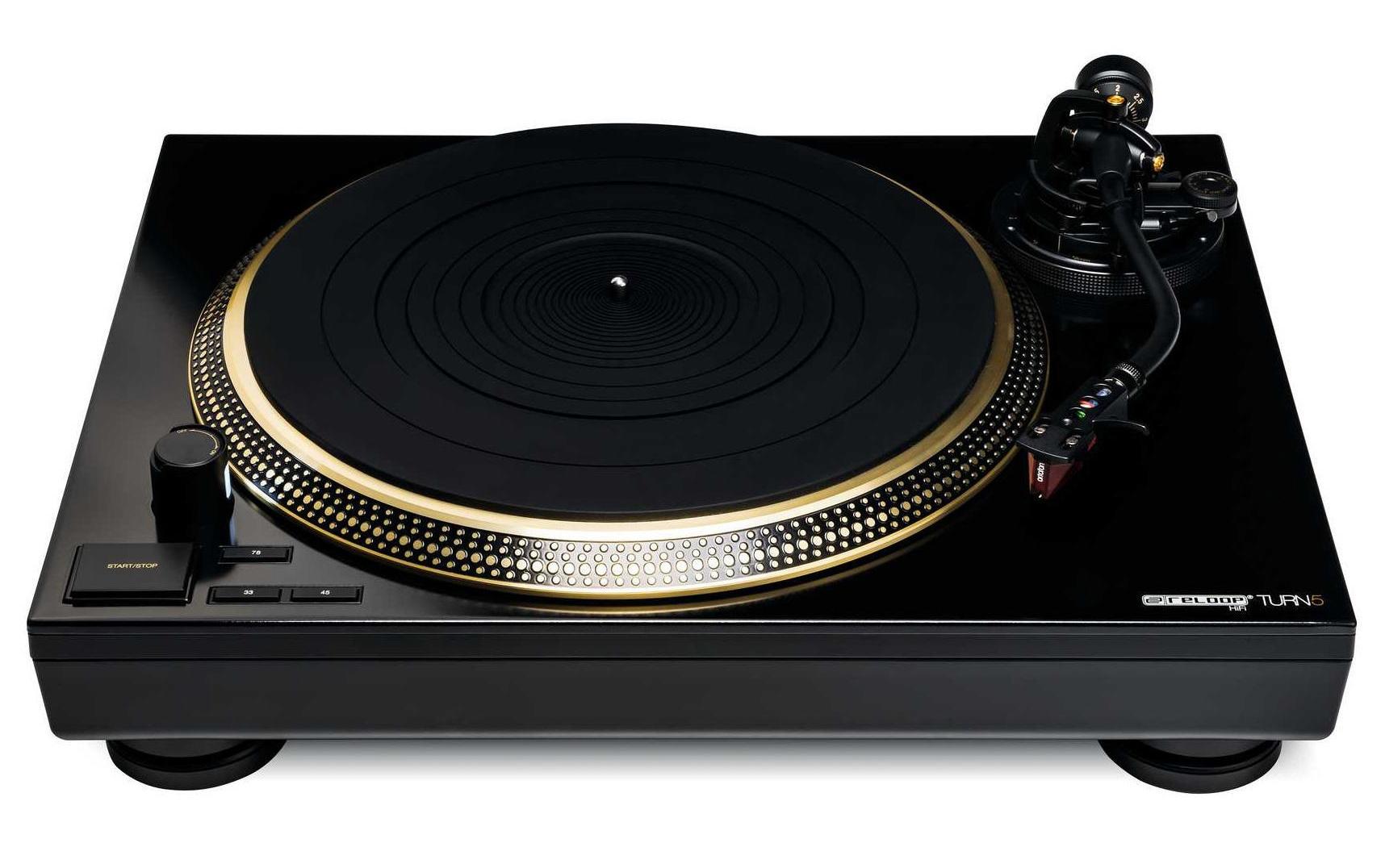 Plattenspieler HiFi Turn5 Schwarz<br>Hochwertiger HiFi-Plattenspieler mit Direktantrieb