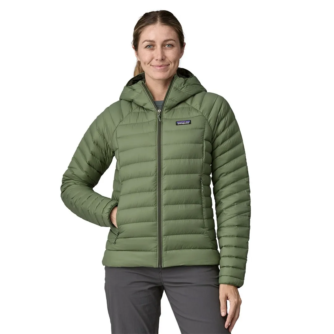 Patagonia Women's Down Sweater Hoody Terrain Green