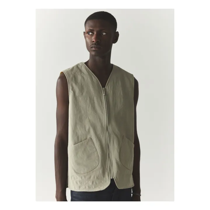 Welter Shelter Gilet Zippé sans Manches | Khaki