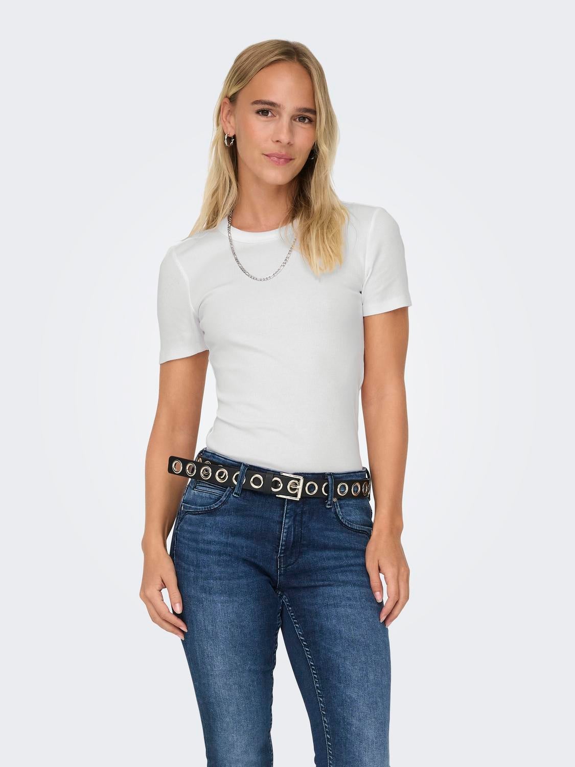 ONLEASY Top Bright White