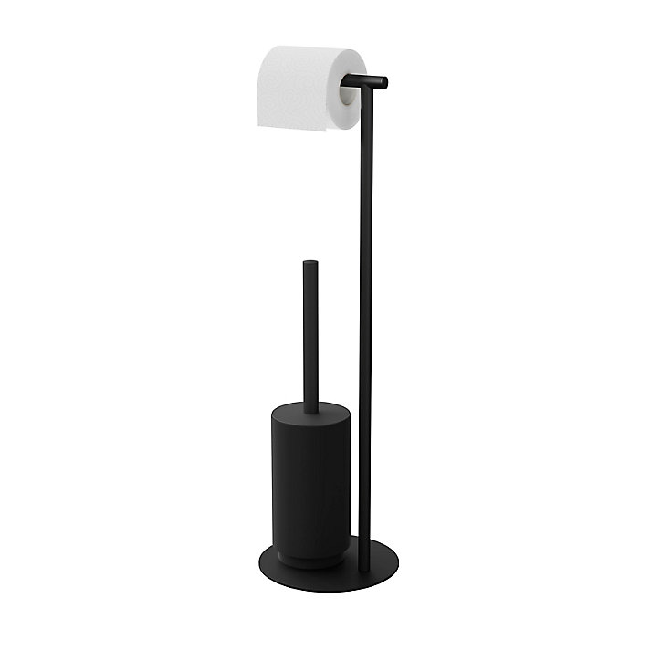 Serviteur WC GoodHome Kina en ABS l.19 x P.19 x H.64 cm