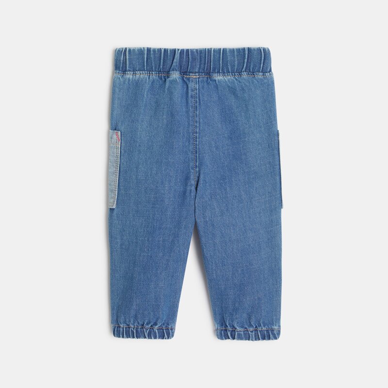 Pantalon bébé fille en jean bleu Catimini Bleu