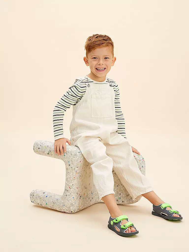 AFFENZAHN Kinder Sandalen AIRY Panther grau