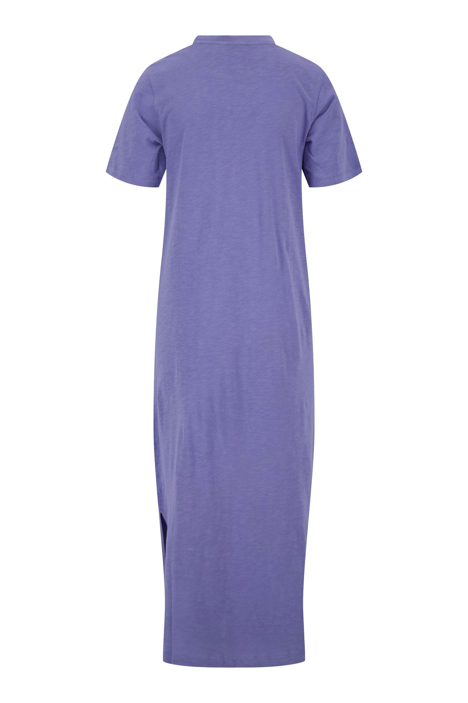 lange t-shirt jurk met split