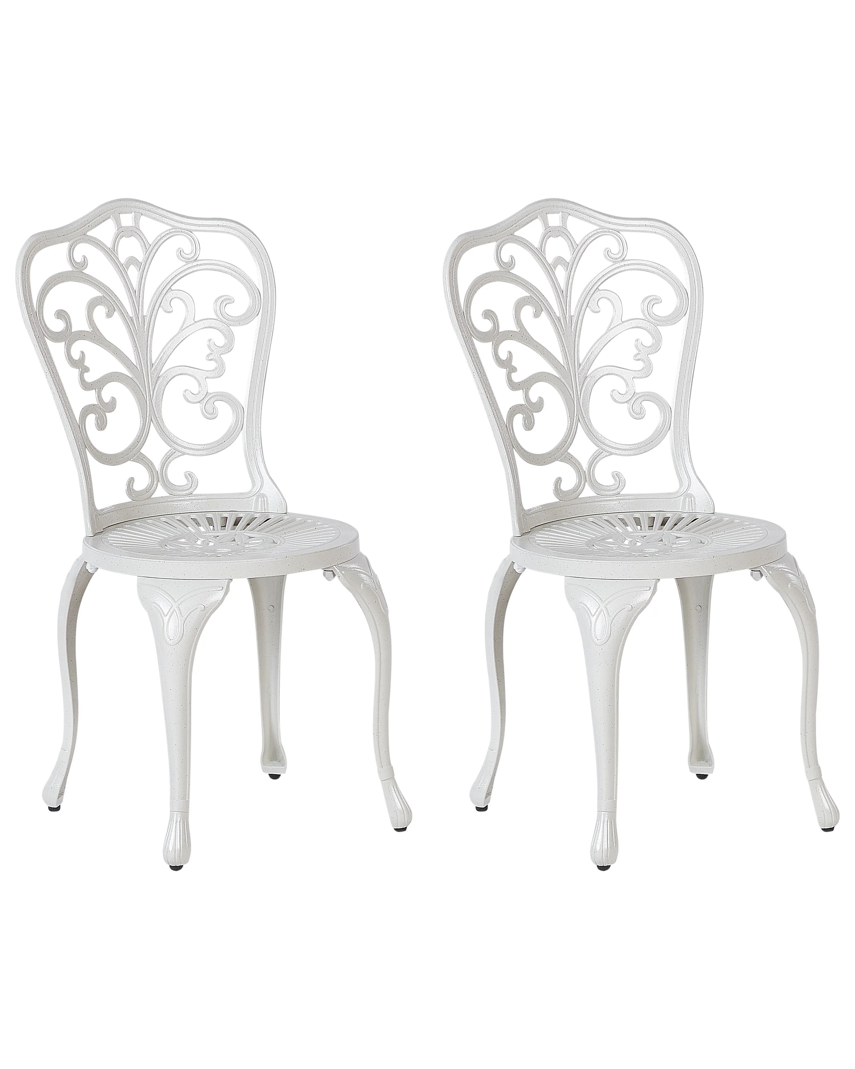 Set van 2 tuinstoelen TRIORA Metaal Gebroken wit