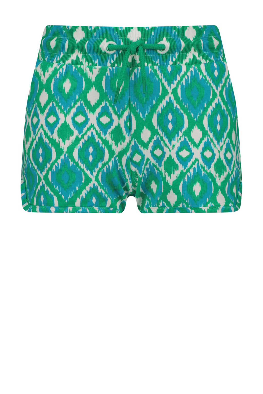 Raizzed casual short Auston met all over print zeegroen/ecru