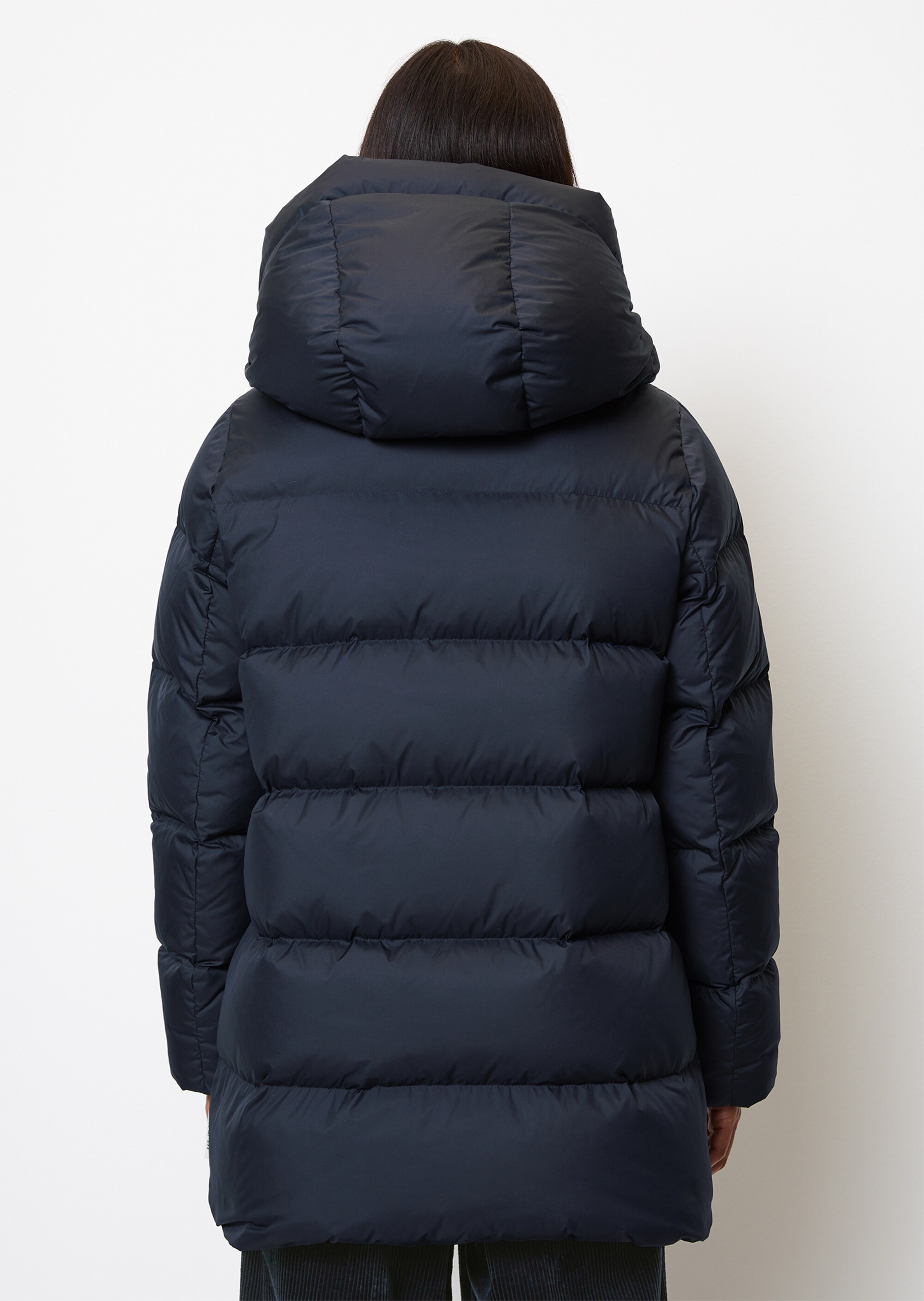 Puffer-Daunenjacke regularaus recycelten Materialien