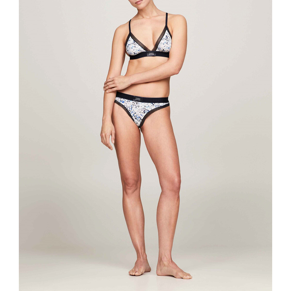 TOMMY HILFIGER<br>Sutiã Triangular com Logo e Renda