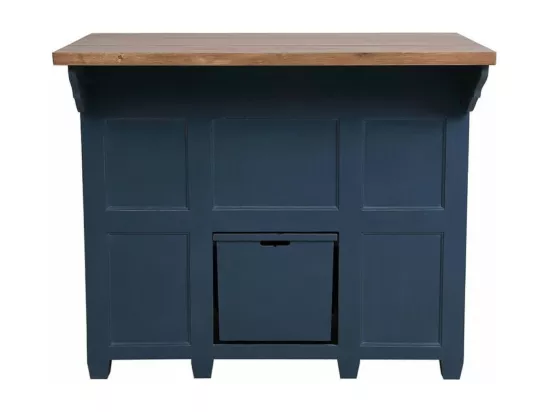 Comptoir Bar Bois Bleu - Brocante Interior's
