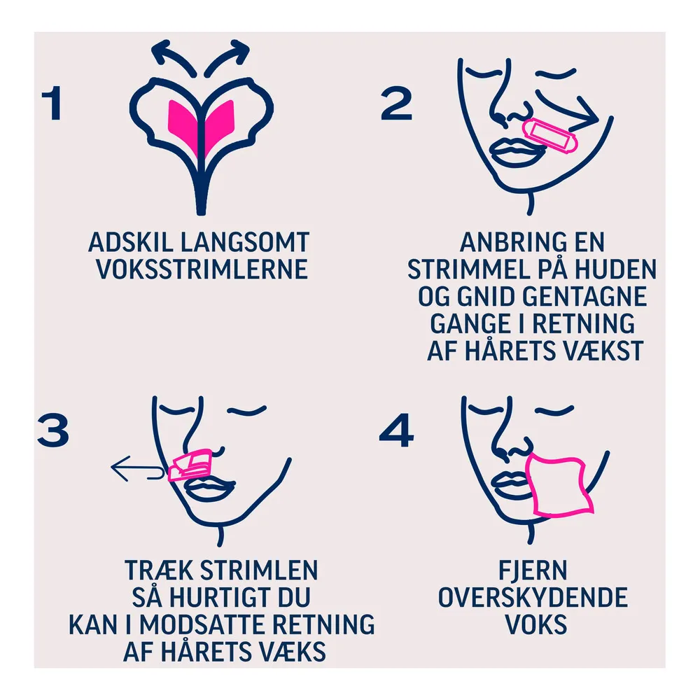 Veet Essential Inspirations Wax Strips Til Ansigt - 20 stk.