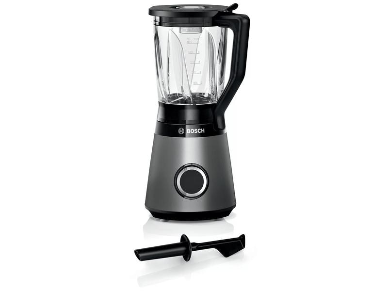 Bosch Standmixer MMB6172S Silber Kraftvoller Mixer mit Glasbehälter