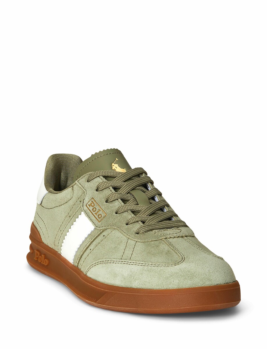 POLO RALPH LAUREN<br>Tênis Hrt Aera PP em camurça