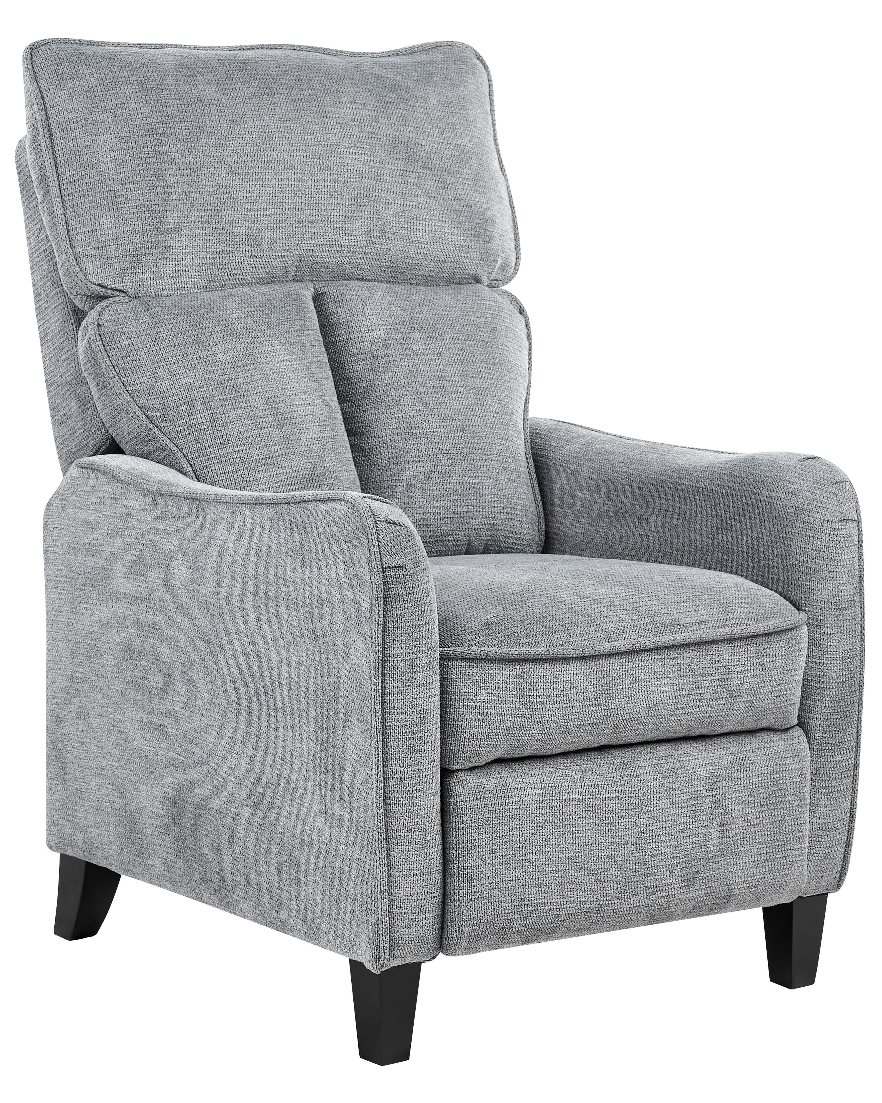 Relaxfauteuil ROYSTON inclusief voetensteun Stof Grijs