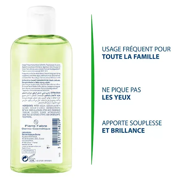 Shampoo Dermoprotetor Extra Suave Ducray 200ml