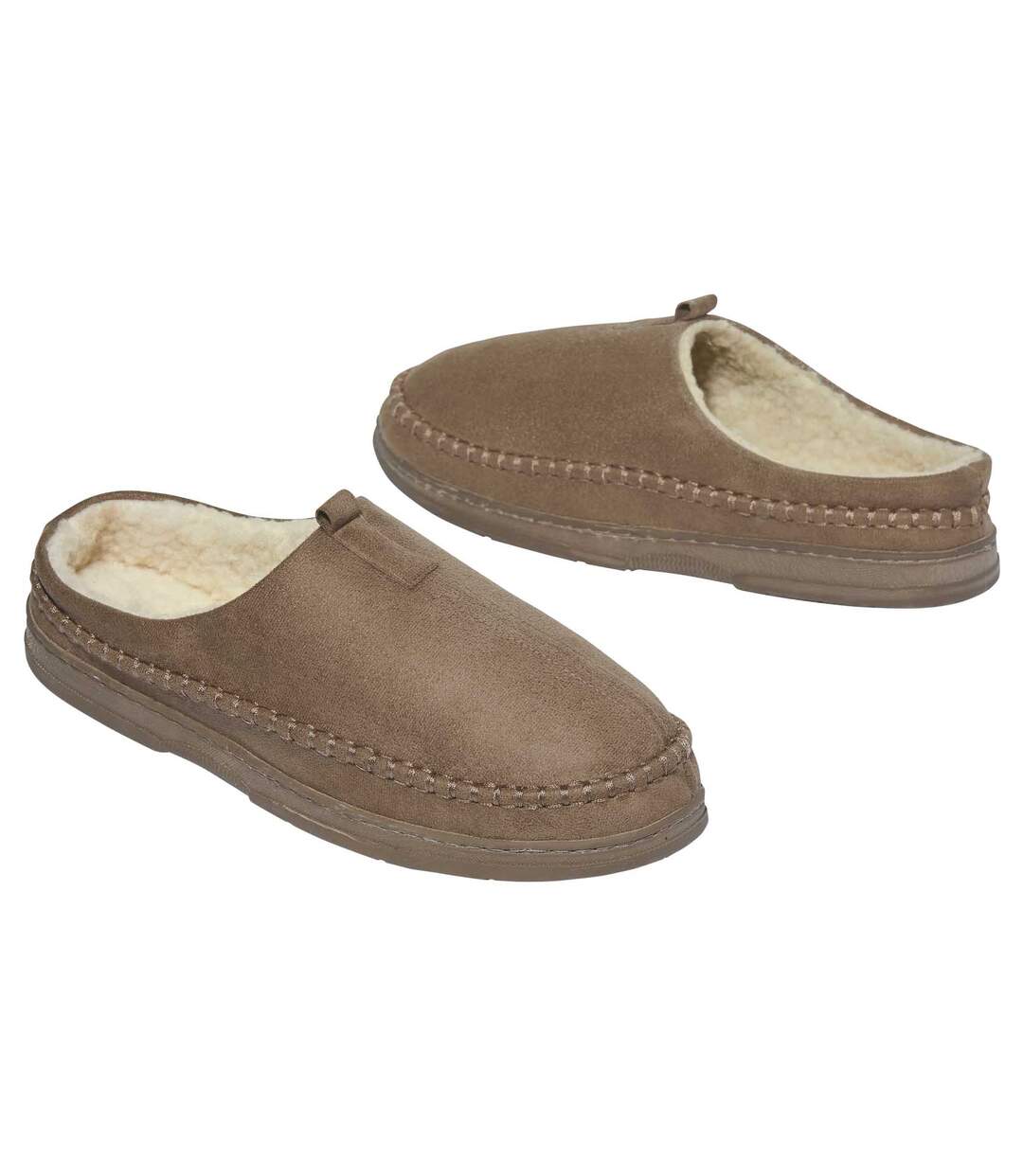 Chaussons Suédine Fourrés Sherpa