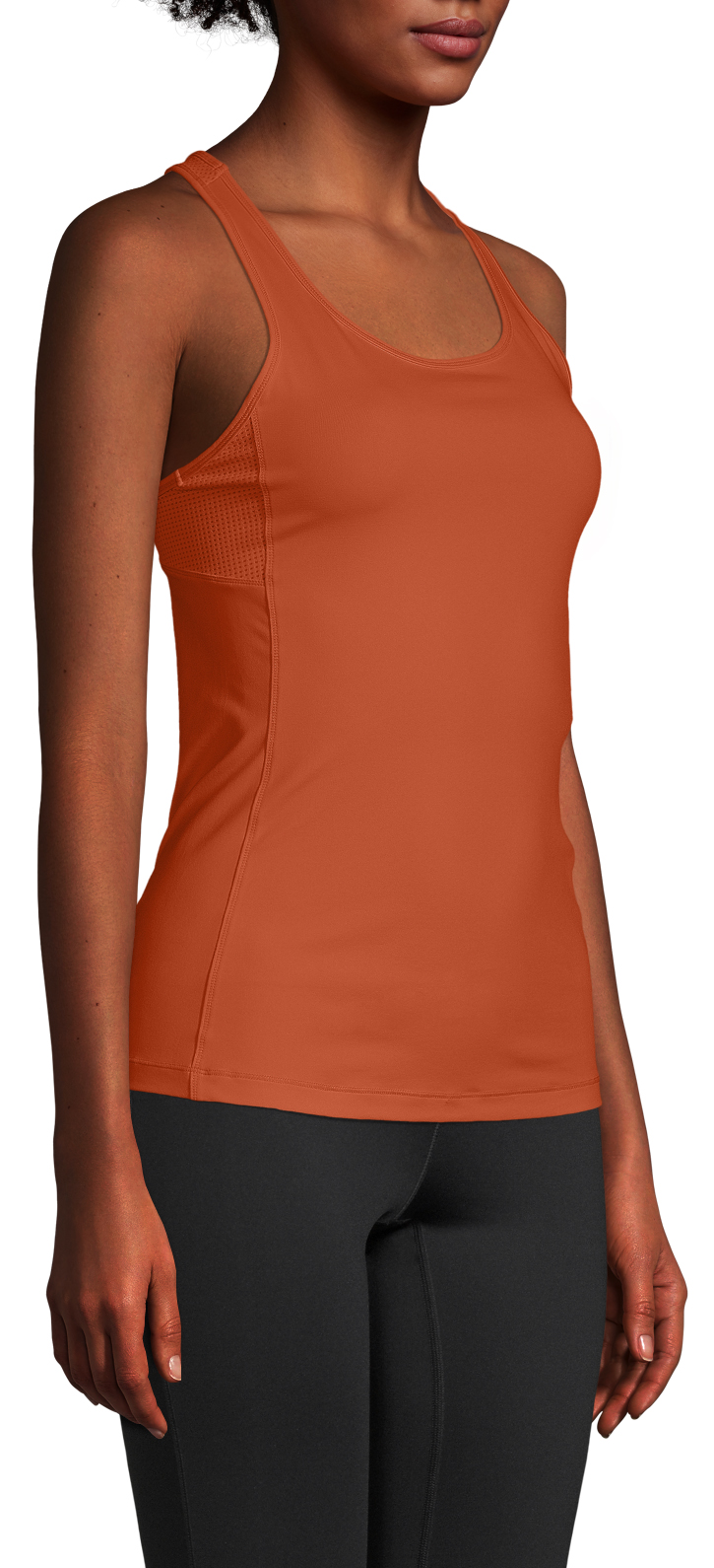 Essential Racerback with Mesh Insert Papaya Red