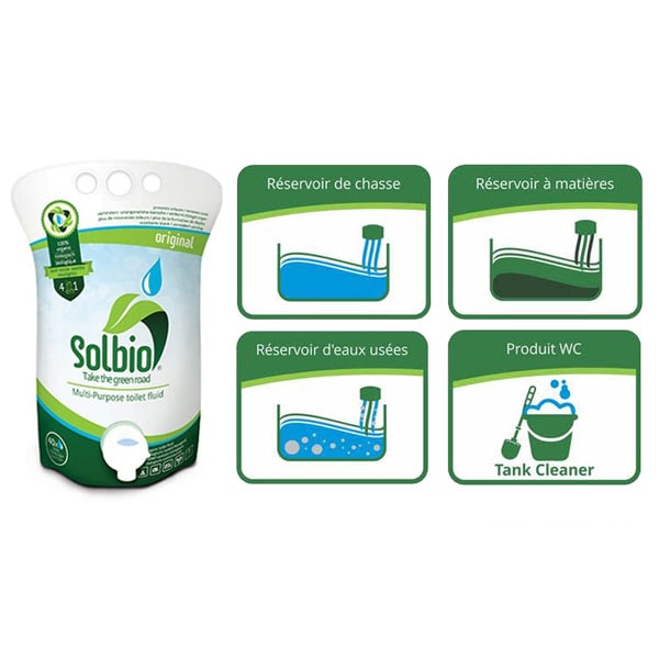 SolBIO Original 0.8L additif sanitaire biologique 4 en 1