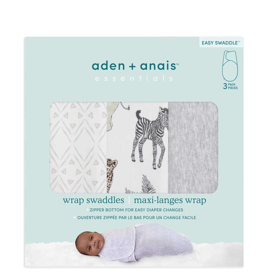 aden + anais™ essentials easy swaddle™ Wickel-Pucktuch 3er-Pack toile 0-3 Monate
