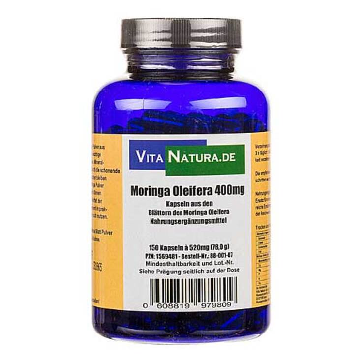 Moringa Oleifera 400 mg Kapseln, 150 St