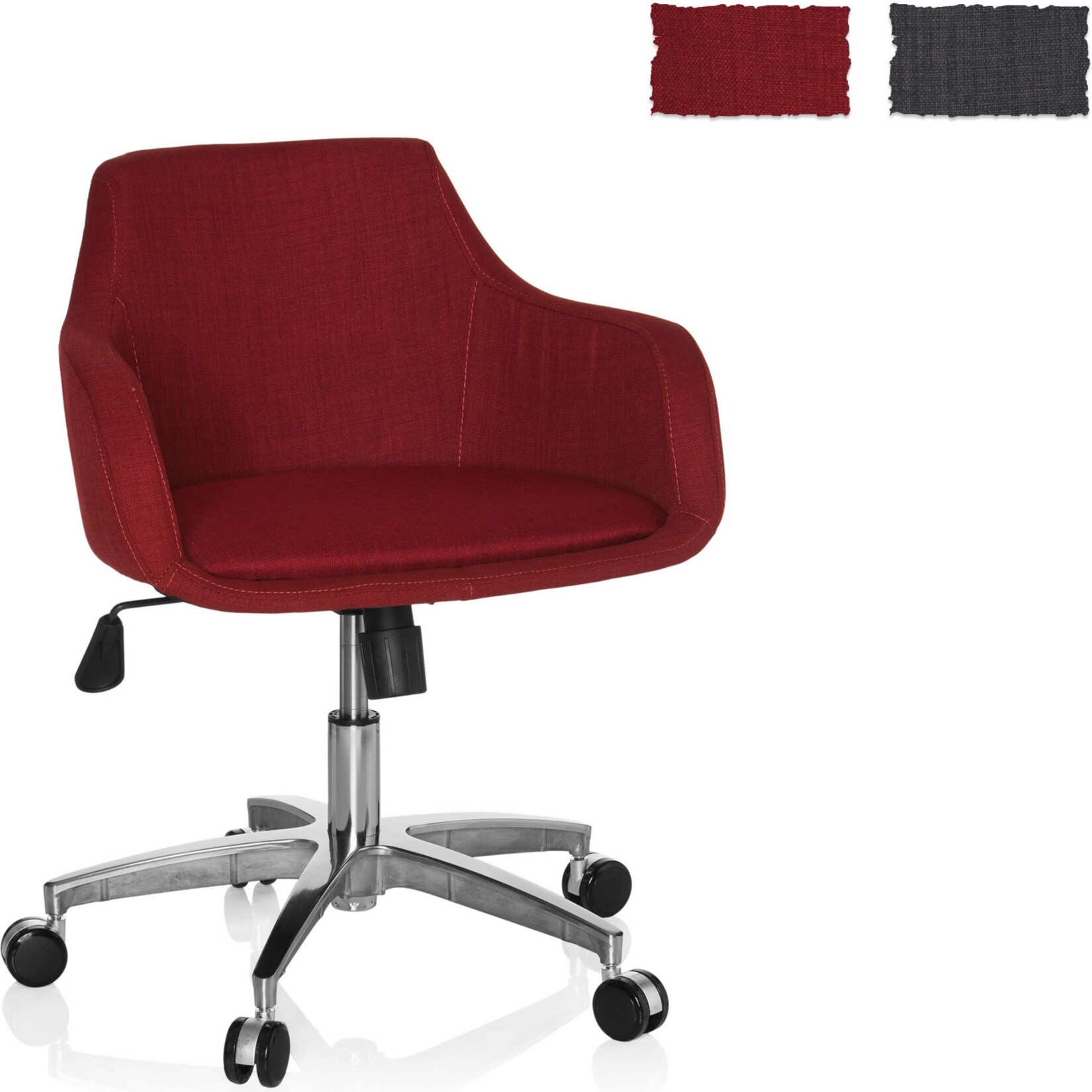 Home Office Bürostuhl SOLAO 100 Stoff mit Armlehnen hjh OFFICE