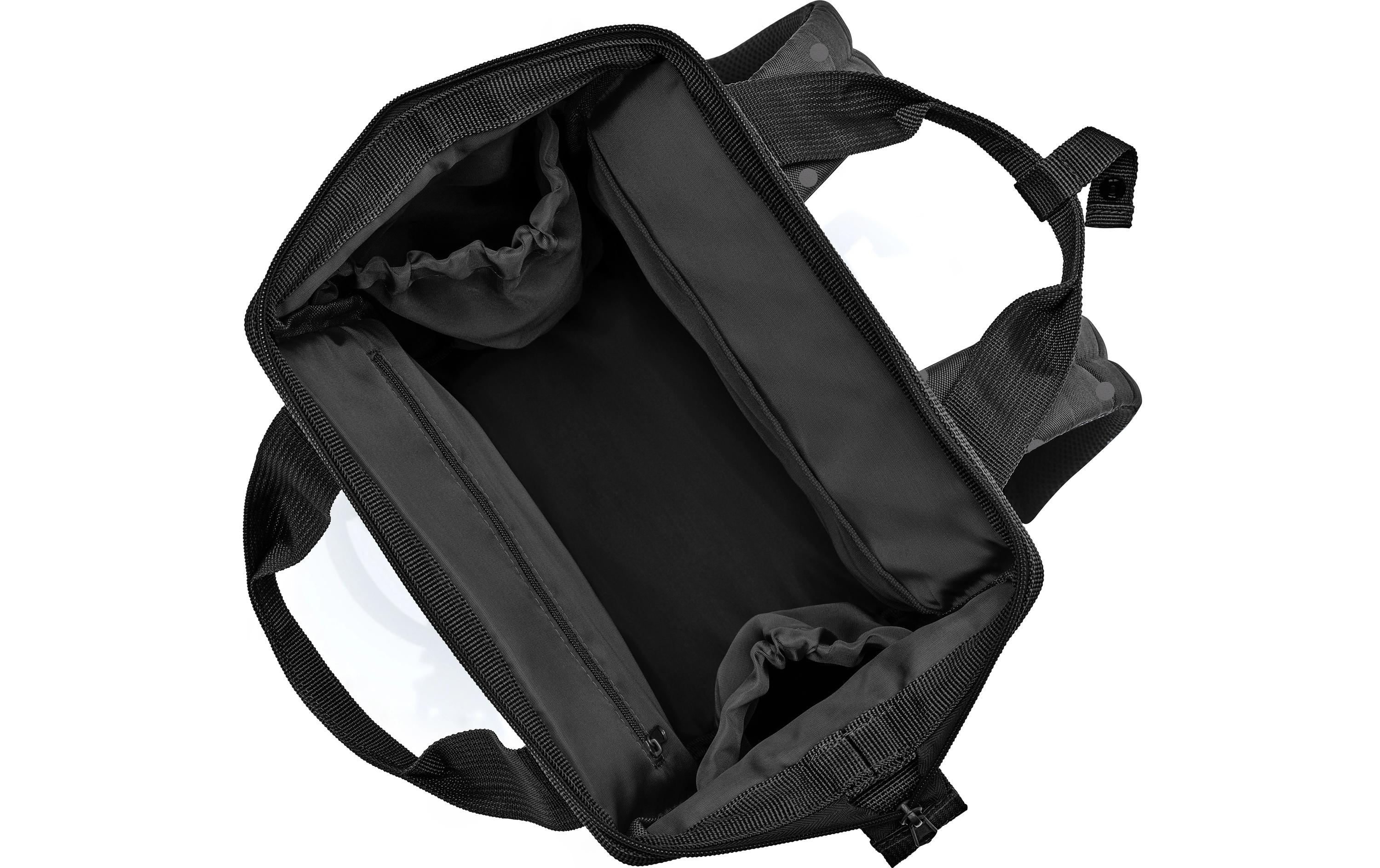 Rucksack Allrounder R Glossy Dots BlackKombination aus Rucksack und Tragetasche