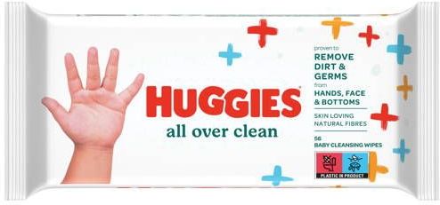 Huggies billendoekjes - All Over Clean - 10 x 56 - 560 billendoekjes - voordeelverpakking