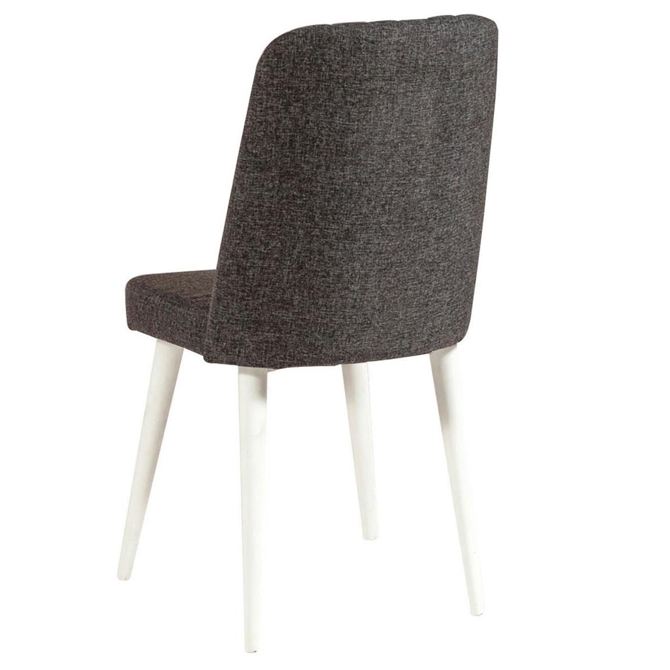 Homitis Chaise Stormi blanc/anthracite - 100x48x39 cm