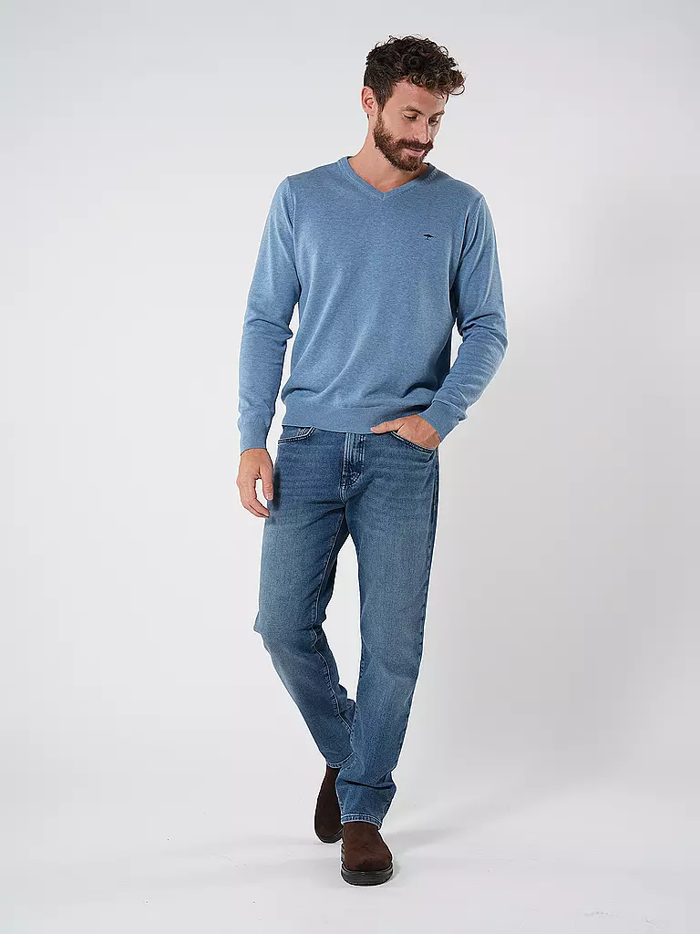 FYNCH HATTON Pullover hellblau