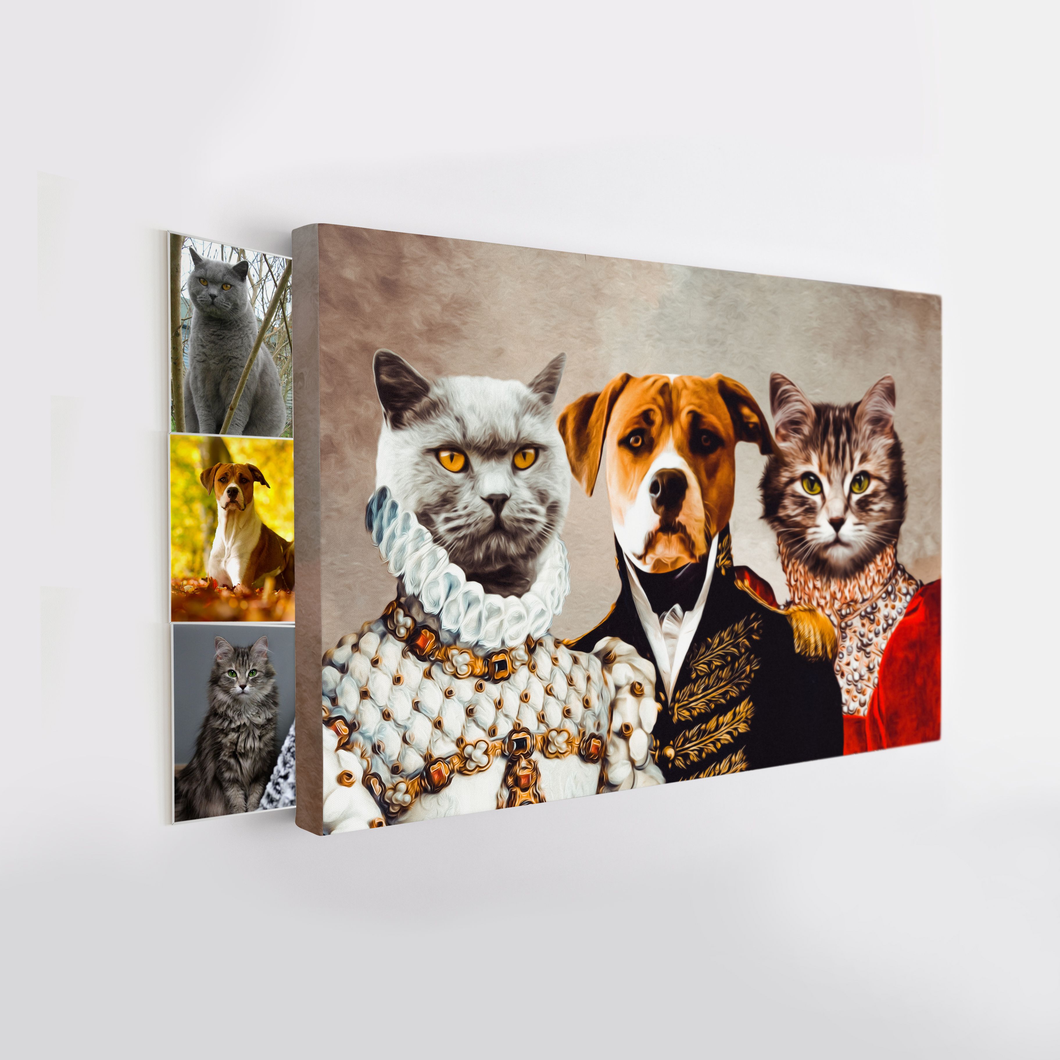 Retrato personalizado de animal de estimação em tela Royalty2