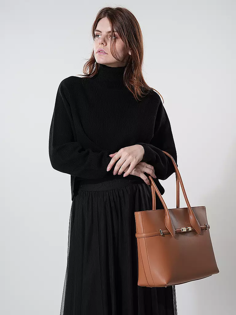 FURLA Ledertasche - Shopper GOCCIA Large camel
