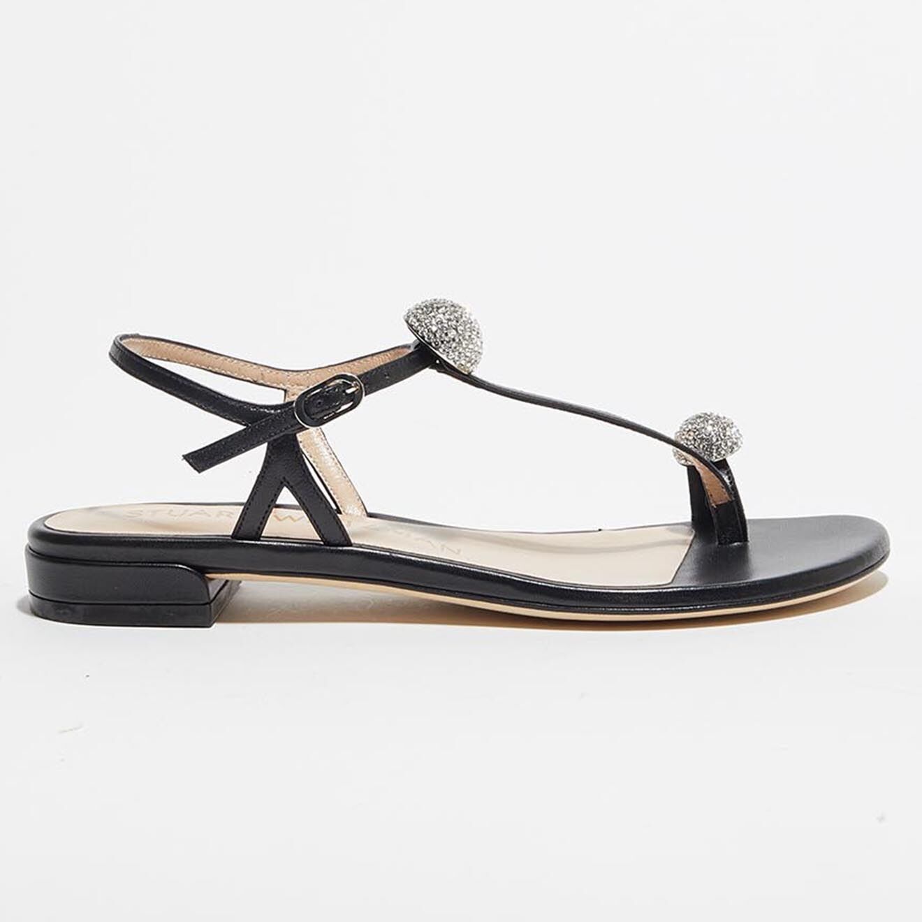 Stuart Weitzman Sandales en Cuir Ballsoffire noires