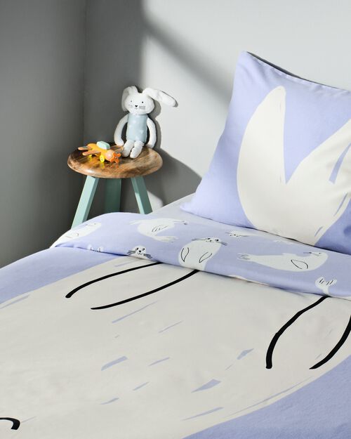 housse de couette enfant flanelle 140 x 200 chien rouge