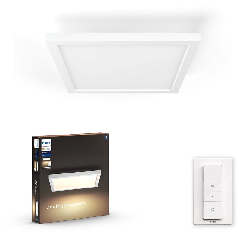 Philips Hue - 2x Aurelle Hue Panel30x30cm + Hue Bridge - Bundle