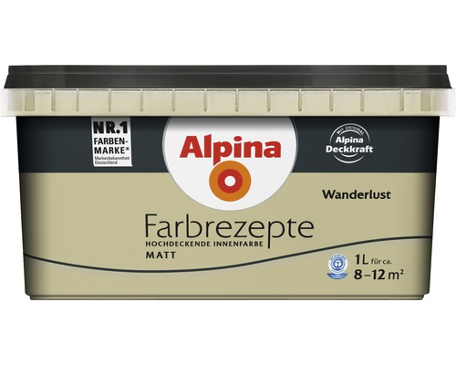 Alpina muurverf kleur recepten Wanderlust 1 l