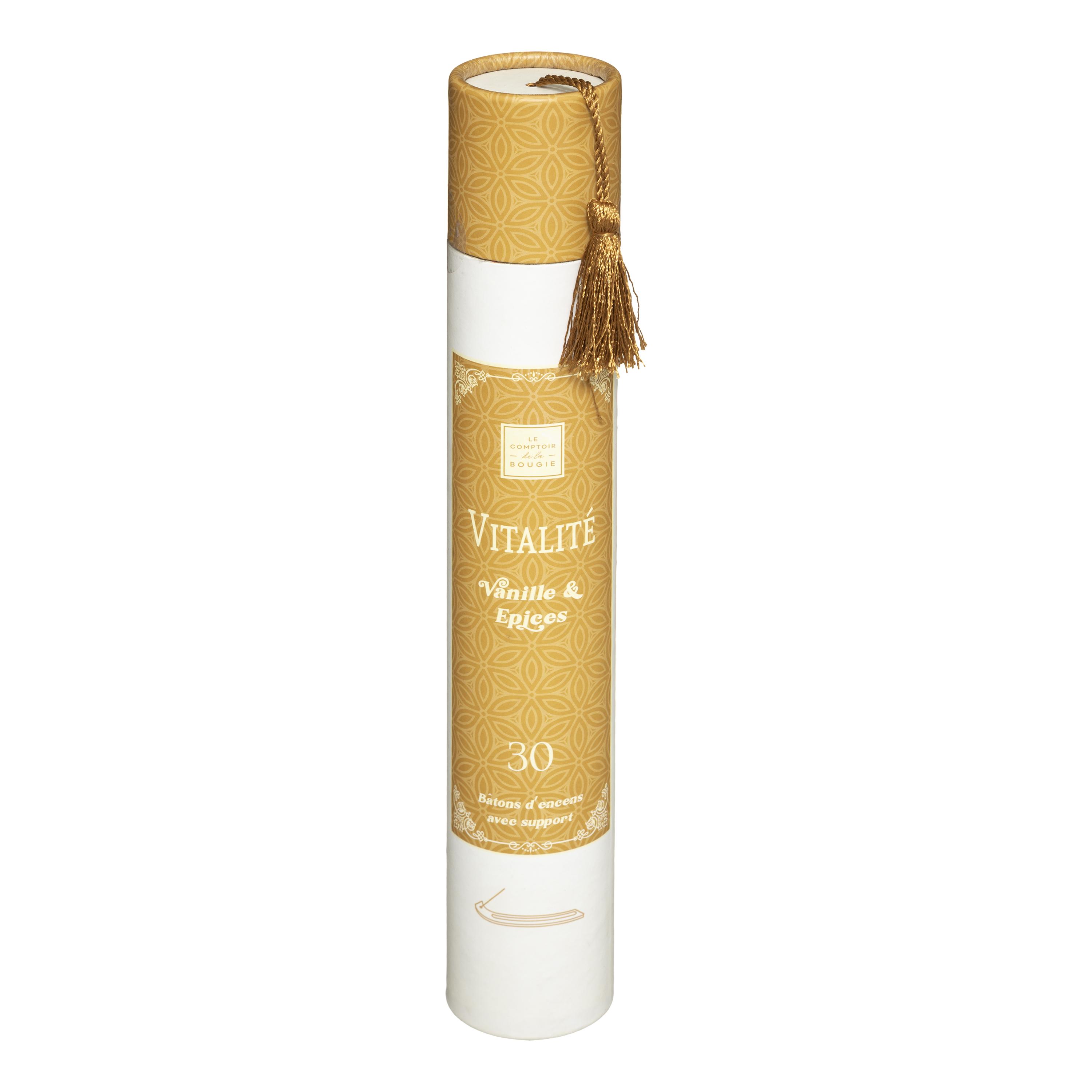 BATON ENCENS H.25CM X30 PIECES AVEC SUPPORT DOLI